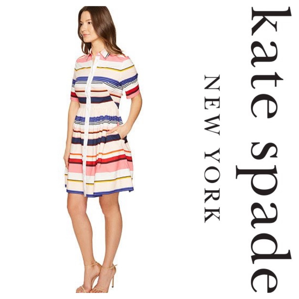 New KS Spice Things Up Berber Stripe Shirtdress - Picture 7 of 7